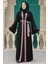 Kemerli Açık Gül Kurusu Tesettür Abaya 55440AGK 1