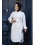 Kemerli Ekru Tesettür Tunik 21095E 1