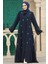 - Boncuk Detaylı Lacivert Tesettür Ferace 30072L 4