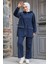 Kapşonlu Lacivert Tesettür Ikili Takım 20113L 1