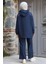 Kapşonlu Lacivert Tesettür Ikili Takım 20113L 3