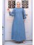 Mavi Tesettür Kot Elbise 19148M 1