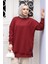Bordo Tesettür Tunik 30644BR 2