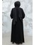 Cepli Siyah Tesettür Ferace 45274S 4