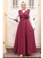 Jile Elbise Bordo Tesettür Ikili Takım 30284BR 1
