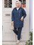 Kapşonlu Lacivert Tesettür Ikili Takım 20072L 2