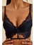 Roma Siyah Dantelli Dolgusuz Toparlayıcı Büstiyer Sütyen 2