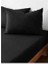 Tek Kişilik Lastikli Çarşaf Seti + Yastık Kılıfı Siyah 1