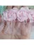 6 cm Genişlik Şerit – Pembe Çiçekli Tül ve Simli Dantel, Dekoratif Aksesuar-2 Metre 1