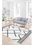Dijital Yıkanabilir Kaymaz Beyaz Siyah Salon Halısı Mutfak Halısı Yolluk Balkon Halısı DC-7268 1