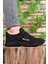 Siyah Sneaker 0012072 Unisex Düz Topuklu Tekstil Malzeme Ortopedik Tabanlı 10