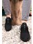 Siyah Sneaker 0012072 Unisex Düz Topuklu Tekstil Malzeme Ortopedik Tabanlı 14