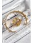 Pirinç Topcuk Model Gold Renk Bileklik Yüzük Set 2