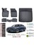 Volvo S90 2021 Model Esnek Bagaj Havuzu Araca Özel Siyah Paspas Seti 1