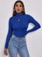 Kadın Uzun Kollu Balıkçı Yaka Viskon Bluz 4
