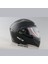 Çene Açılır Parlak Siyah Kask (Ece Belgeli) Sticker Hediyeli 3