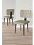 Lars Siyah Mermer 80X132 Açılabilir Mdf Masa Yemek Odası Takımı,mutfak Takımı 4 Adet Sandalye 4