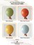 12 Adet Standart Boy 12'' Renkli Retro Balon Doğaya Karışabilir Özellikte 3