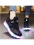 Unisex Skateboard Ayakkabı Şarj Edilebilir LED Işıklı Kapanabilir Tekerlekli 3
