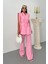 Kadın Alt Üst Ikili Takım Omuz Detaylı Kuşaklı Yelek Pantolon Takım 4