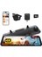 G850 12" 4K Ayna Dash Cam, Ön & Arka Kamera, 5,8 Ghz Wifi, Sesli Kontrol 1