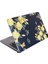 Macbook Air M1 Kılıf 13 Inç Kristal FLOWER01NL (Touchıd'li M1 Air) A2337 A2179 A1932 ile Uyumlu Sarı 3