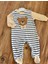 Ayıcık Desenli Unisex Bebek Ayaklı Tulum 6-9-12 Ay 1