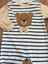 Ayıcık Desenli Unisex Bebek Ayaklı Tulum 6-9-12 Ay 2