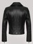 Hakiki Deri Siyah Kemerli Cepli Fermuarlı Kadın Deri Ceket 2