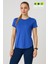 Kadın Sporcu Tişört Nefes Alabilir Hızlı Kuruyan Rahat Kesim Fitness Yoga Koşu Antrenman Üstü 2
