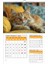 2026 Kedi Duvar TAKVİMİ-33X48 cm Ebat- Planlama Seçeneği Ile Birlikte 3
