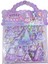 Sticker Kabartmalı Çantalı Iki Sayfalı Sticker Seti (HQK014) - 21X17 Cm- Lila Kız Giydirme 2