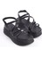 Natalıe Ince Tokalı Şerit Detaylı Ortopedik Taban Kadın Sandalet Cst - Siyah 4