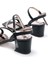 Kadın Ayakkabı S-900 Siyah Bantlı Taşlı Kalın Şeffaf Topuklu Kadın Ayakkabı 5