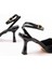 Kadın AYAKKABIST-004 Siyah Rugan Günlük 7 cm Topuklu Bayan Ayakkabı 6