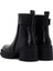 Kadın Siyah Fermuarlı Kalın Topuklu Deri Bot 25WFD130318 7