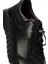 Erkek Siyah Bağcıklı Deri Casual Sneaker 25WFD692718 10