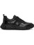Erkek Siyah Bağcıklı Kalın Tabanlı Deri Casual Sneaker 25WFD694914 1