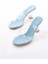 Kadın AYAKKABIS-619 Bebe Mavi Rugan Şeffaf Bantlı Şeffaf Topuklu Yuvarlak Burunlu Kadın Terlik 3