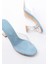 Kadın AYAKKABIS-619 Bebe Mavi Rugan Şeffaf Bantlı Şeffaf Topuklu Yuvarlak Burunlu Kadın Terlik 4