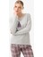 Kadın Pijama Takımı 51967 - Gri 1