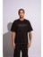 Erkek Oversize T-Shirt L'art Siyah 3