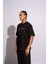 Erkek Oversize T-Shirt L'art Siyah 4