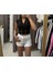 Sandy Kruvaze Crop Bluz 3