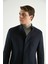Slim Fit Lacivert Palto 2