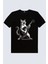 Sarman Rock Siyah Kısa Kollu Kadın T-Shirt 2