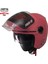 618 Güneş Vizörlü Açık Kask (Pembe) 2
