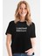 Sınırlı Üretim Siyah Kısa Kollu Kadın T-Shirt 1