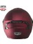 618 Güneş Vizörlü Açık Kask (Mat Kırmızı) 4