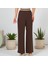 Kadın Beli Lastikli Bol Paça Pantolon 1